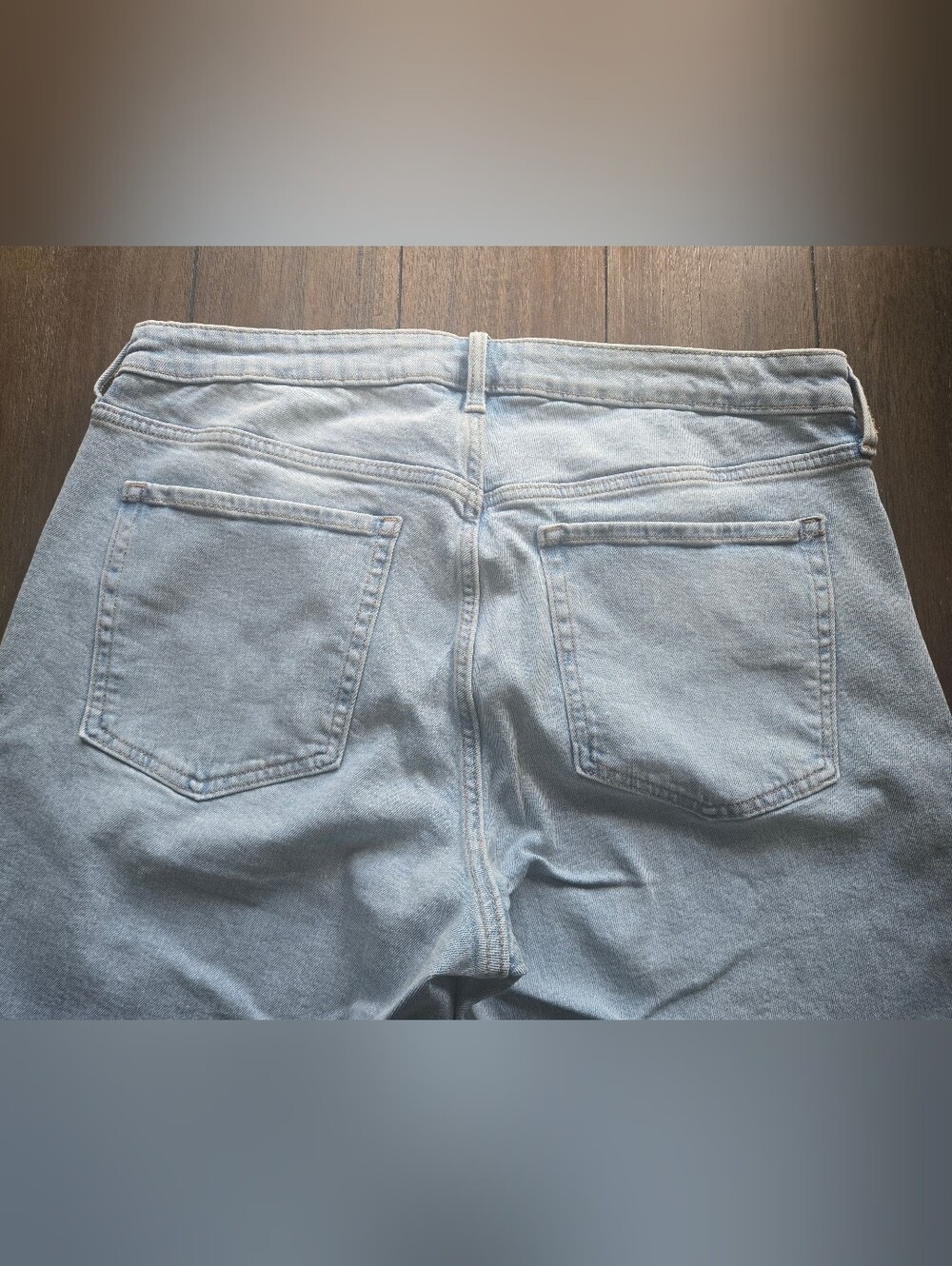 Old Navy Women's OG Loose High Rise Light Wash Straight Denim Jeans 18 NWT, - Picture 3 of 7